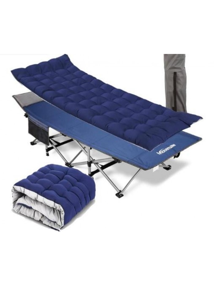 Camping Cot Folding Outdoor Camping Travel Cot and Cot Pad,