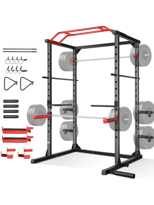 VIBESPARK Power Cage, 1200LBS Capacity Power Rack ...