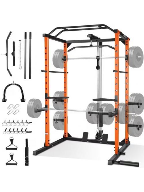 VIBESPARK Power Cage, 1200LBS Capacity Power Rack ...
